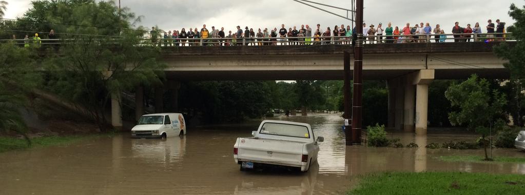 The 2015 Memorial Day Flood in Austin.