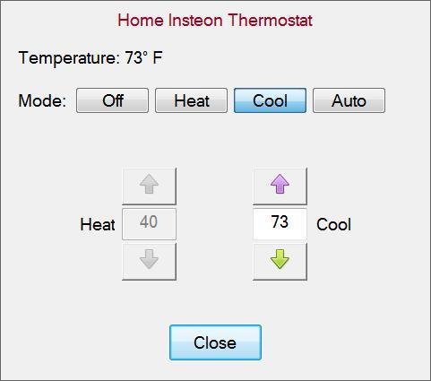 The Reset button does not reset the thermostat but rather resets HCA s communication with the thermostat.
