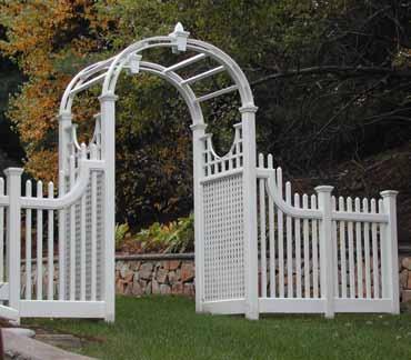 ~ Arbors ~ Decorative arbors are French in origin and derive their name from the French le arbor or tree.
