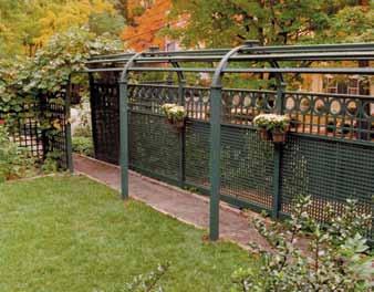 By design, arbors can be a simple arch over a garden gate, stand-alone, or be flanked by shrubbery, fences, or a wall.