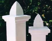 45 Wedge Forever Masonry Post (Post, Bracket, Cap & Finial) Placing a fence on top of a stone, brick or concrete wall is no problem with the Forever