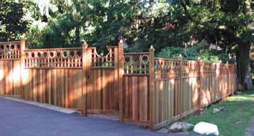 We hand craft four main fence types: trellis, lattice, solid board, and picket.