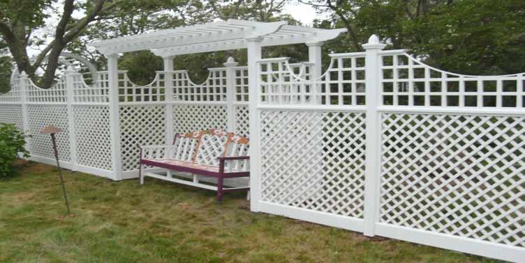 ~ Lattice ~ BrattleWorks lattice fence panels are the perfect compromise between