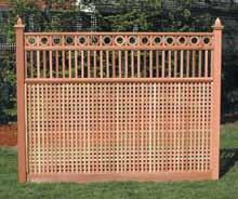 The lattice creates a greater degree of privacy than trellis, yet still allows