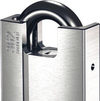 Durable materials such as hardened boron steel provide effective protection against drilling, sawing, cutting, twisting or shimming. ABLOY PL362 is the strongest padlock on the market.