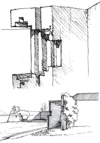 fig. 5 fig. 6 fig. 7 fig. 8 3 to the needs of the family who had it commissioned, Scarpa was careful in choosing specific heights of walls and where he cut openings through spaces.