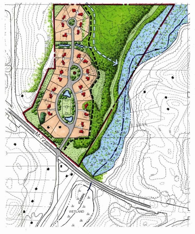 LID in Site Planning and Design Case Example: 120 acre parcel Typical Site Plan 12 home sites on 10acres Conservation Site Plan 27 home sites on 50 acres 70 acres for: infiltration
