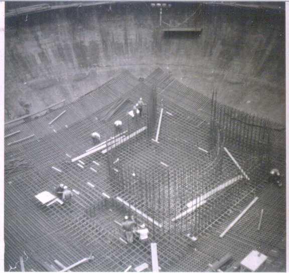 Starting the rebar for the area directly under the Reactor Pressure
