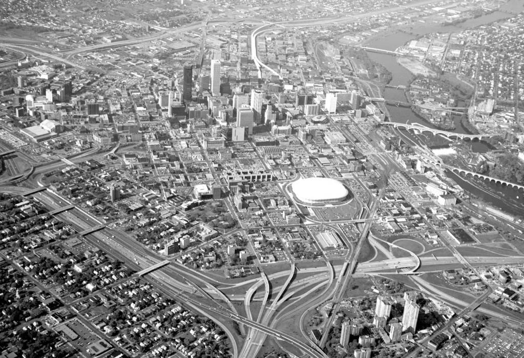 1983 Metrodome Hennepin County Medical Center Hennepin County Government Center Westbound I-94