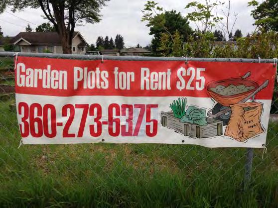 Rochester Community Garden Profile Address: 10140 Highway 12 SW, Rochester, WA 98579 Organization: ROOF Community Services Age of Garden: 5 years Number of Plots: 22 Membership Fee: $25 per year (as
