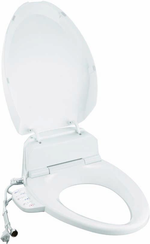 C 3-100 Toilet Seat An easy-to-use side arm control allows for manual application of the same performance features listed on the remote control.