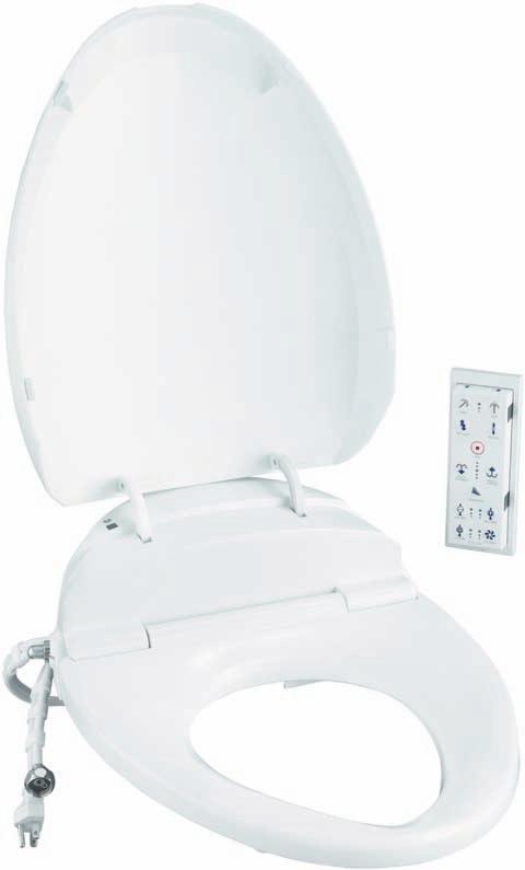 C 3-200 Toilet Seat A convenient remote control for the C 3-200 model allows you to create desired presets that accommodate your personal preferences.