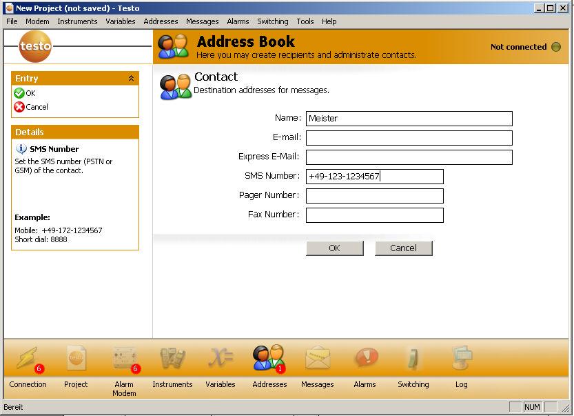 . Address Book module 7 Address Book module In the first window: On the left-hand side in the Options menu: click on "New Contact".