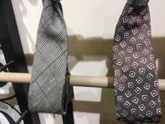 Ties with no interlining - linen (left)