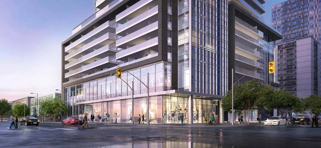 161 Eglinton Avenue East SIZE: AVAILABLE: Q4 2019 NET RENT: Flexible demising plans available. Retail space can be split into 600 sq. ft., 1,800 sq. ft. and 2,100 sq. ft. units or offered as a single unit of 4,500 sq.