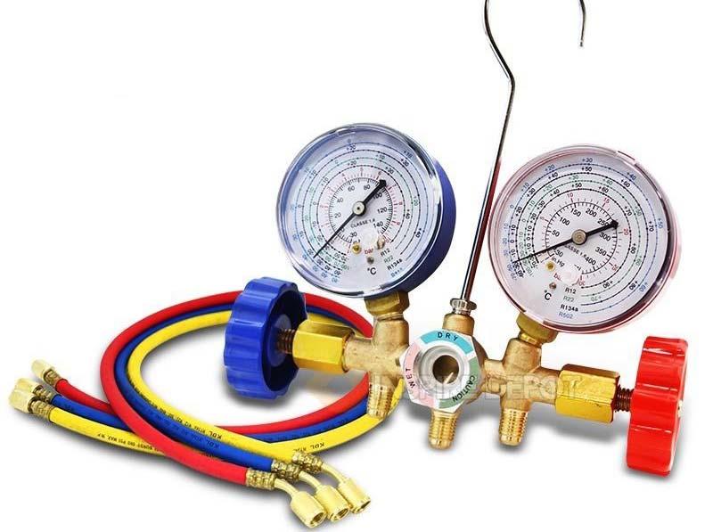 Dangerous to connect Low side gauge to the High Side of the system Gauges of refrigerant hoses not