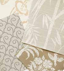 Printed grasscloth. Schumacher s new Shangri-La Collection is full of sublime patterns and hues. Stop by our showroom to see the stylish wallcoverings and the latest monthly introductions.