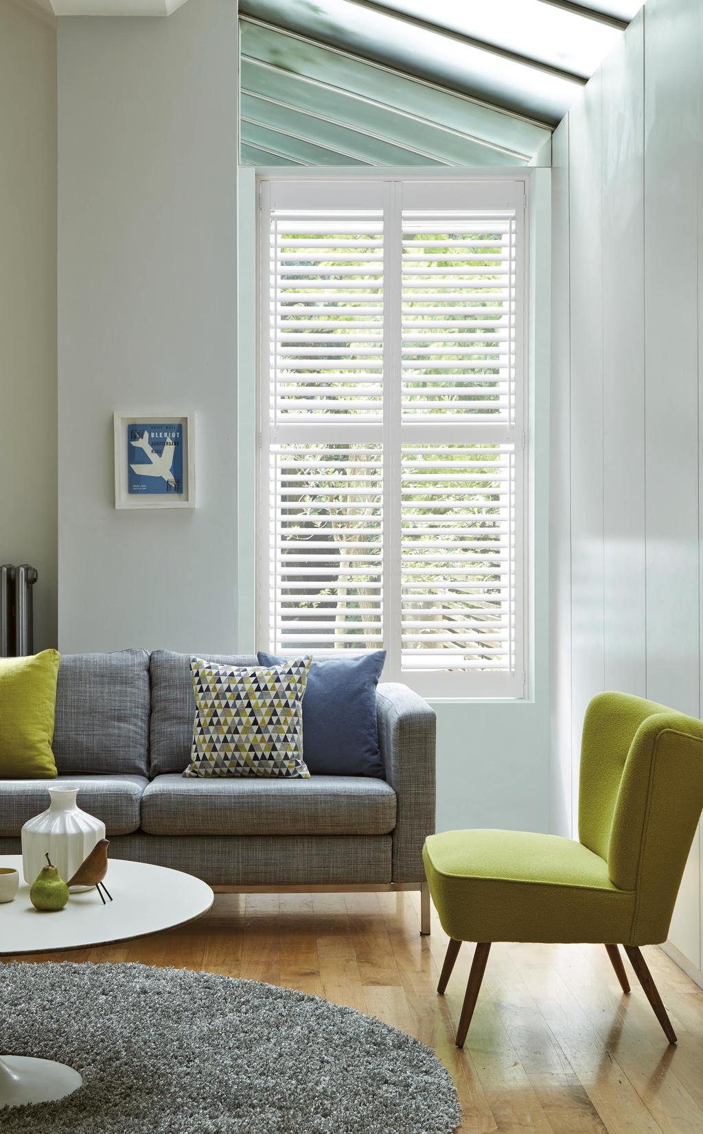 Choose slats that are in proportion to the size of your window.