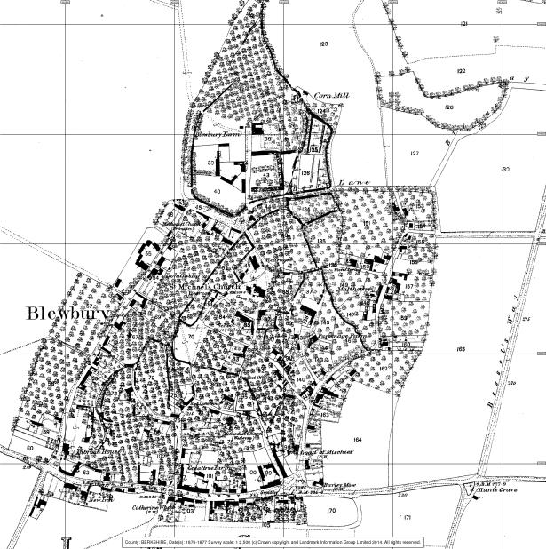 Growth Pattern Map of Blewbury: 1876 Map of Blewbury: 1912 Population: 746 Population: 564 No. of houses: 169 No. of houses: 172 No.