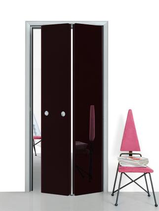 external door with rail Black - colour n 06 Rail and