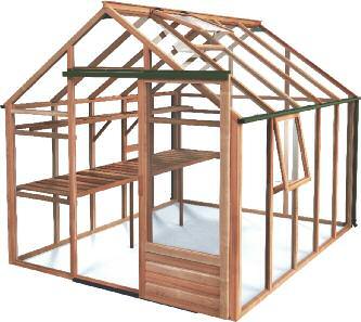T H E G R O W H O U S E 8x10 ft 1493mm 1780mm 2410mm The largest cedar greenhouse in our range with