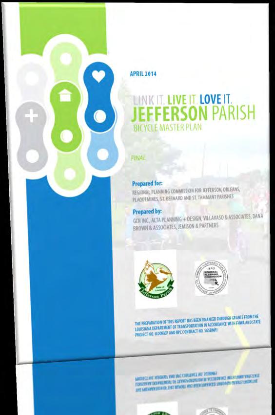 Excellence Award for a Plan - Transportation Jefferson Parish Bicycle Master Plan