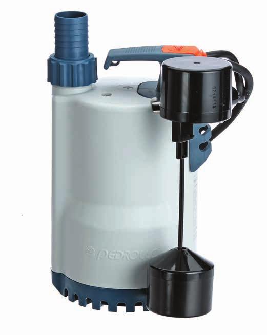 SPS-37-AV Zenox Automatic Submersible Strainer Pump Robust, high quality, clear water pump For use in small sumps and where scope for a standard flood switch is limited Emptying of sumps and tanks 9
