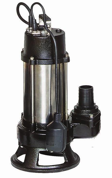 ZSC-75 Zenox Submersible Sewage Cutter Pumps Heavy duty submersible cutter pumps for Cast iron pump casing and impeller Stainless steel motor shaft Triplex shaft seal double mechanical seal pumping
