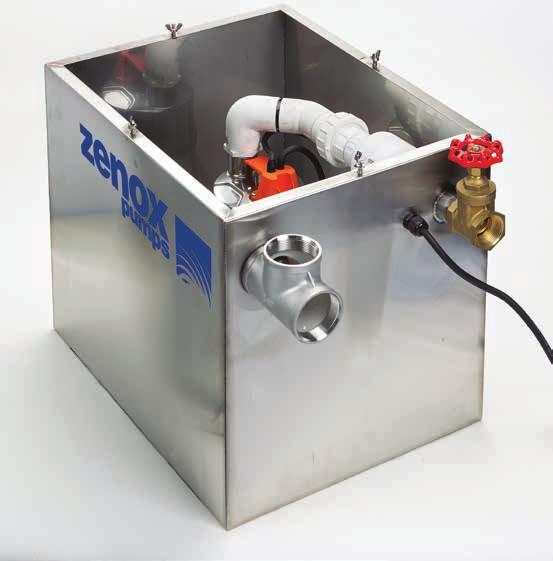 ULS-9 Zenox Undersink Sullage Units High quality, stainless steel, dirty water pump Large capacity, heavy duty