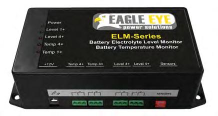 To Order Call Toll Free: 1-877-805-3377 ELM-Series Electrolyte Level Monitor Product Description The ELM-Series is a reliable dual sensor system that monitors the electrolyte level and temperature of
