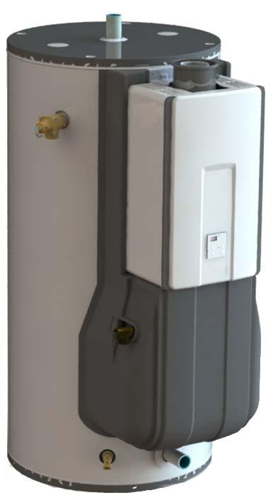 Commercial Products Demand Duo 80 Gallon 199K Btu Hybrid Water Heater Designed to replace larger atmospheric tank water heaters with 6 b-vent 80 gallons 199K BTU 82% Thermal Efficiency 6 year