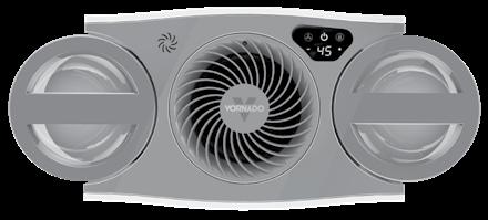 CONTROLS HUMIDISTAT Reads humidity in room for precise automatic humidity control. FAN SPEED Select desired TURBO (HH), HIGH (HI) or LOW (LO) fan speed. POWER ON/OFF Turn the humidifier On/Off.