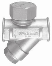 PTH Thermodynamic Steam Traps DESCRIPTION: High capacity thermodynamic steam trap with inbuilt strainer, in full stainless steel construction, best suited for header and main line drains and drip