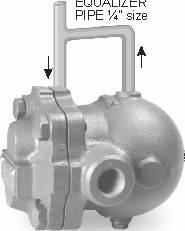 PD6 Liquid Drain Traps DESCRIPTION: PD6 float traps are designed to drain moisture / liquids from compressed air / gas systems. EQUALIZER PIPE ¼" size FEATURES: Modulating discharge.