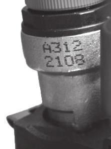 . 5. The automatic air vent head is retained in the pump body with a bayonet connection.