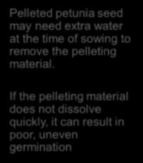 pelleting material.