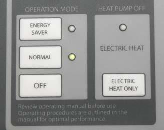 Normal Mode Under no circumstances will the compressor and lower electric heating element be allowed to operate at the same time. Start Sequence 1.