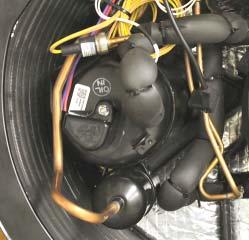 heat the water in the tank. The compressor moves the R410a refrigerant around the heating loop.