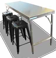 Screw Down Feet And Legs Screw your work tables to the floor with screw-in feet & legs. See the table below for upgrade options.