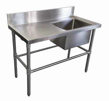 6 Sink - : DS-RL $999 2590mm long x 700mm wide 700mm work top on either side 2 FREE sink basket waste drainers