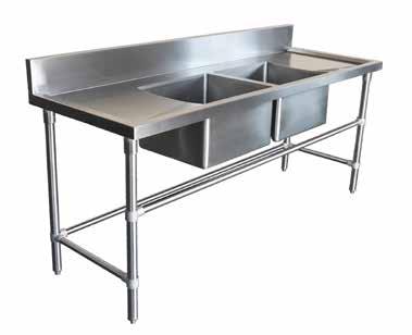 extension to convert your sink or work table to a corner unit. To fit 700mm and 610mm deep.