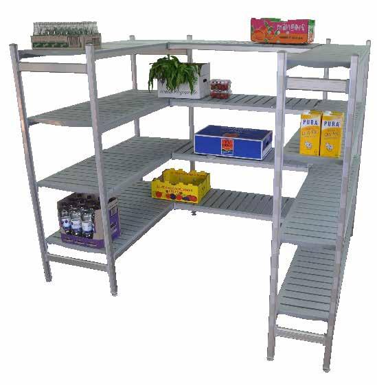 Premium Coolroom Shelving Fits Any Space Strong Washable Made with high strength plastic and aluminium, our premium shelving is resistant to rust and mould load capacity up to 250kg! Genius!