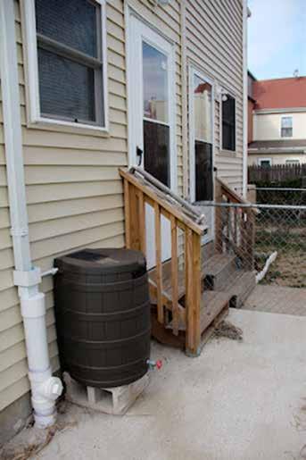 Use of Rain Barrel Water Use water within a week or two to discourage algae