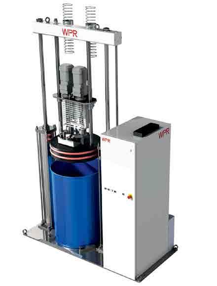 The automatic glue dosing system is governed by a central processing unit (CPU) that regulates all the system s processes, the data processing and the set times, the alarms and the safety functions.