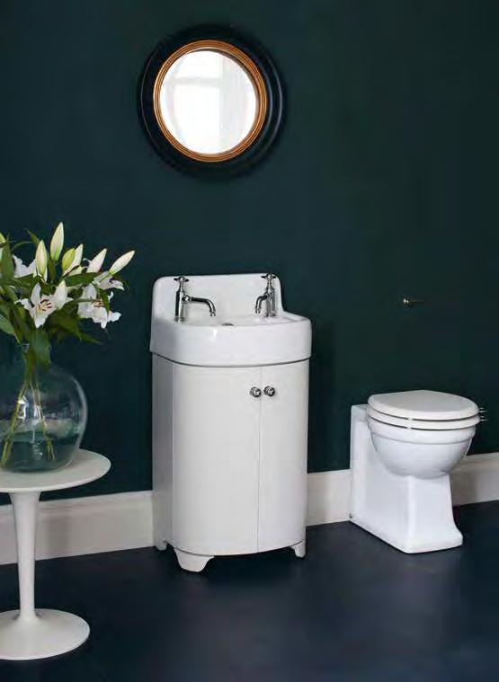 See page 58 for technical details on the 500mm cloakroom basin and vanity unit.