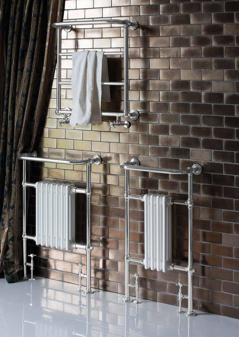 valves to add a level of class to a bathroom. Burlington radiator models are also available in the Arcade range.