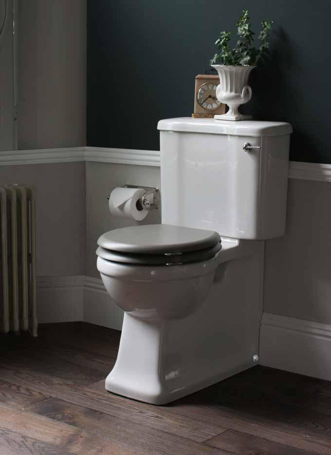 WC's & Bidets Open back close-coupled pan and dual flush cistern D:665, W:500, H:885 Open back close-coupled pan (ARC3)