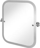 ARCA39 NKL Rectangular swivel mirror with curved corners and nickel plated brass wall mounts D:66, W:590, H:620 ARCA40 NKL Three fold bathroom mirror with nickel plated brass frame D:30, W:1143,