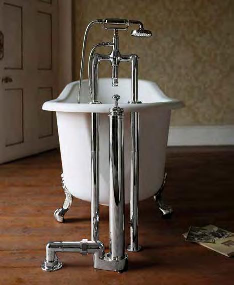 This page Sackville natural stone bath, traditional chrome leg set, fire hydrant*,