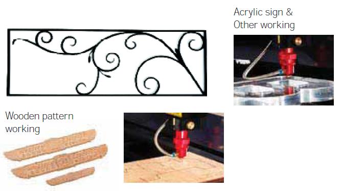 marking various materials such as acryl, wood, MDF, and leather.